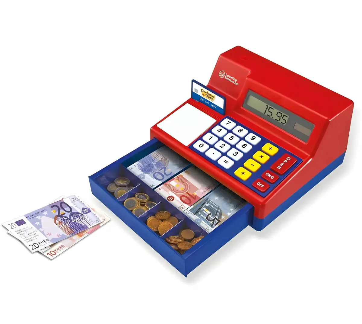 Pretend & Play® Calculator Cash Register With Euro Currency 1