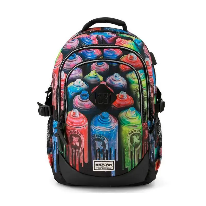 Prodg Coloured Running Sprays Backpack 44Cm With Usb 1