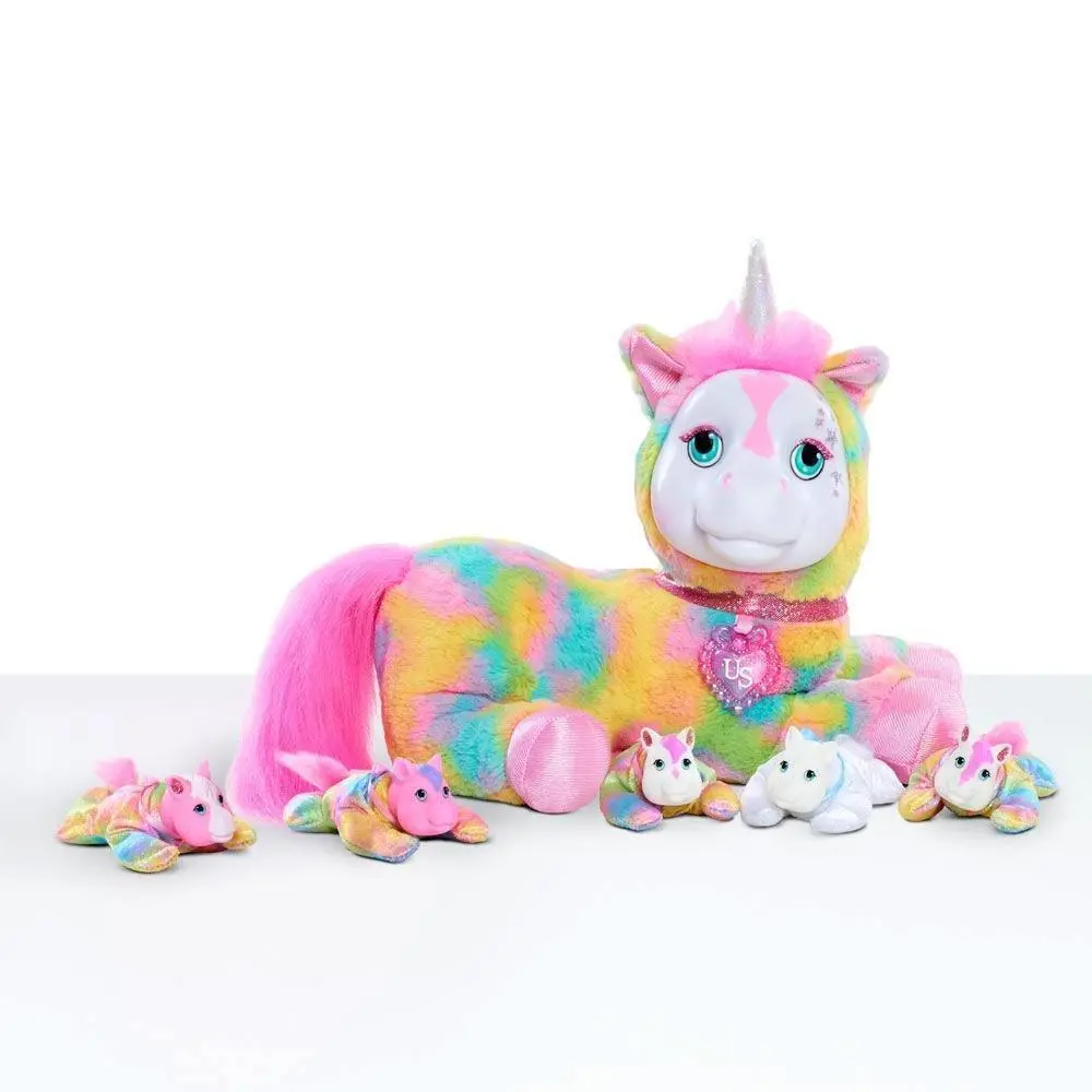 Just Play Puppy & Unicorn Surprise - Crystal Soft Toy 1