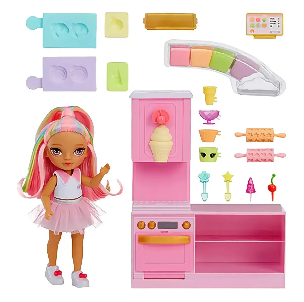 Rainbow High Dessert Shop With Littles Doll Kandy Playset 1