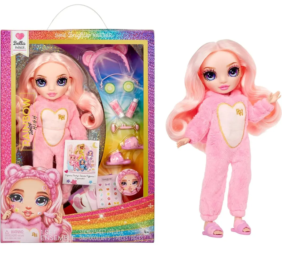 Rainbow High Junior High Pj Party Fashion Doll - Bella 1