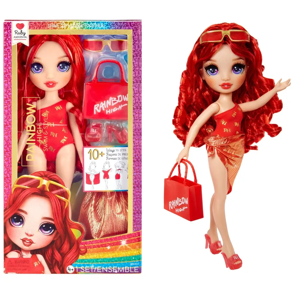 Rainbow High Swim & Style Ruby Fashion Doll 1