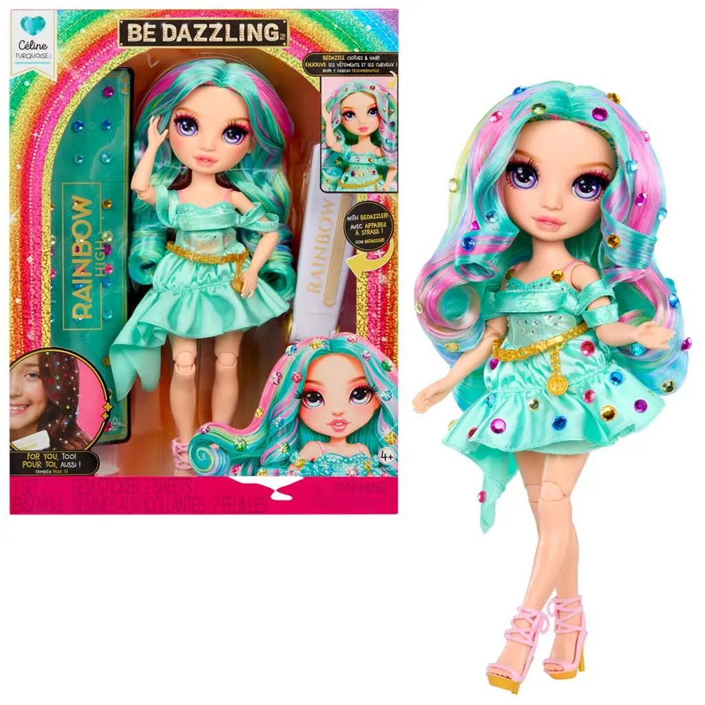 Rainbow High Be Dazzling Fashion Doll: Celine Turquoise 1