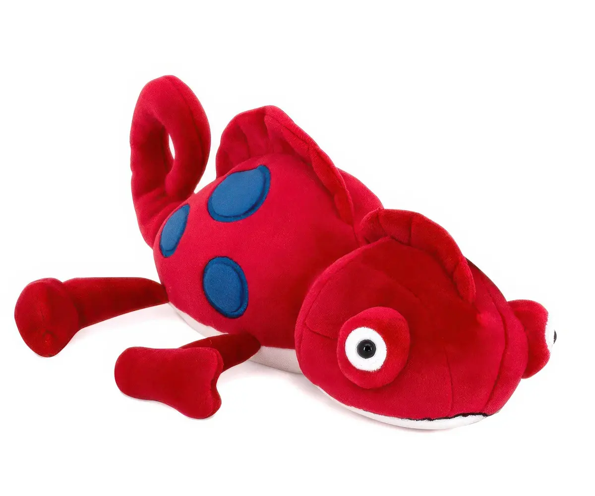 Red Chameleon Plush 30Cm 1