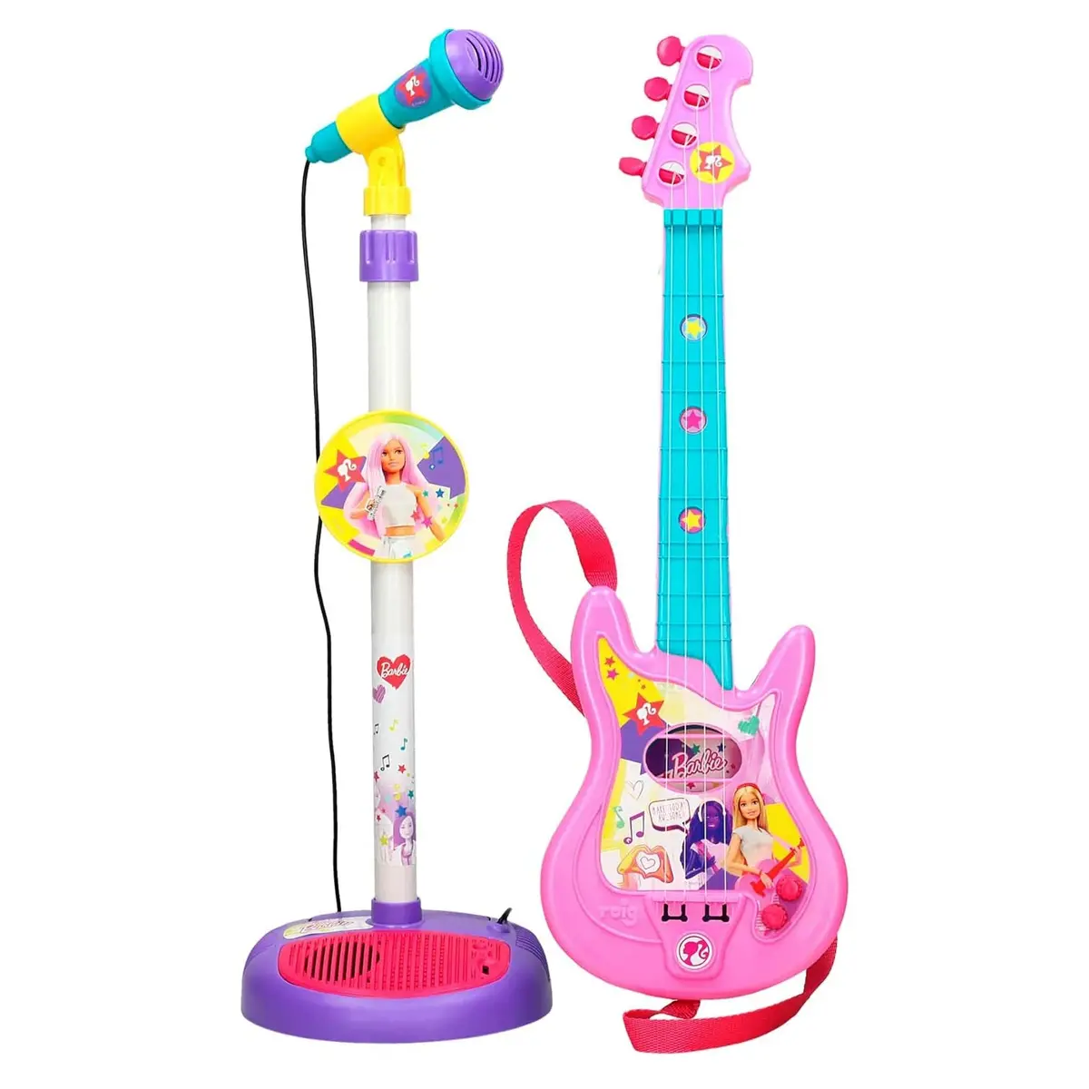Reig Barbie Mattel Microphone And Guitar 1