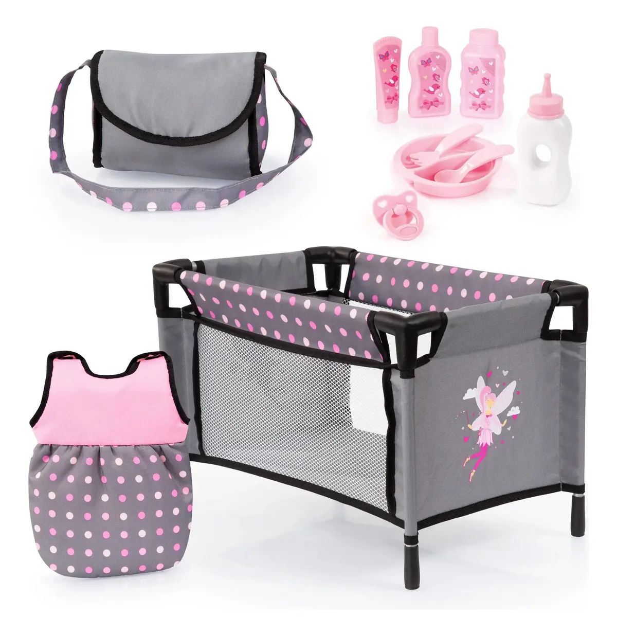 Reig Doll Travel Cot With Accessories Set 1