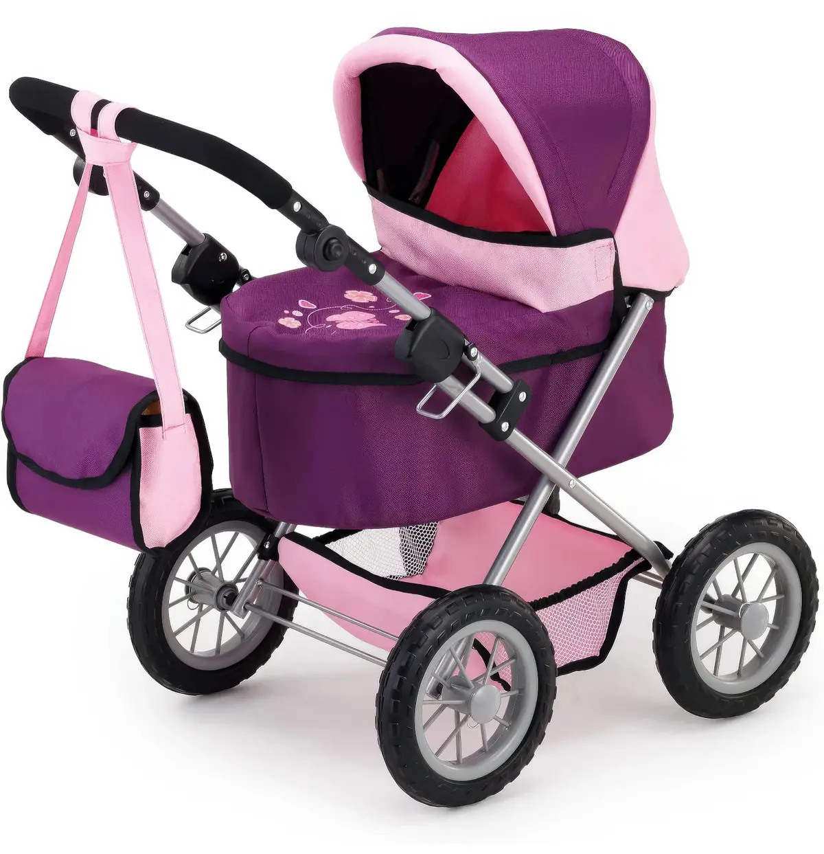 Bayer Dolls Pram Trendy Foldable Stroller With Bag 1