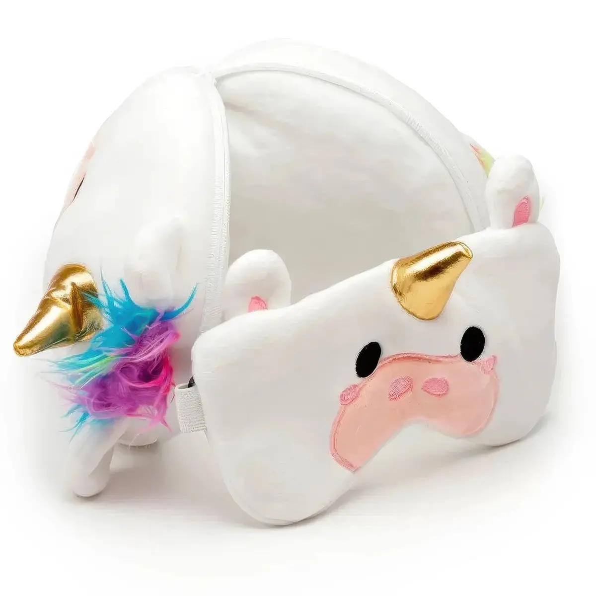 Relaxeazzz Unicorn Travel Pillow Eye Mask 1