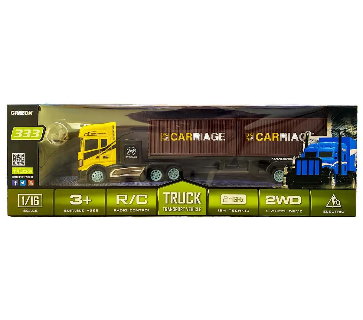 Remote Controlled Cargo Rc Transport Truck 1