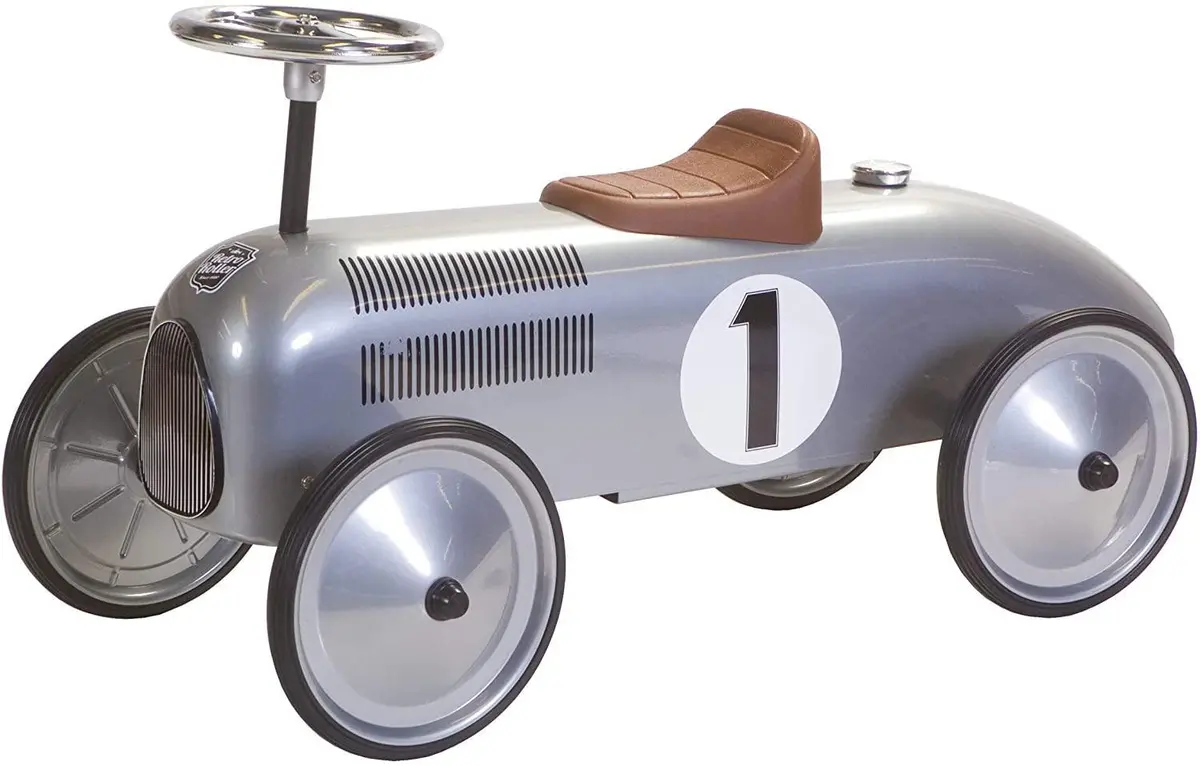 Retro Roller Jean Push Car - Silver 1