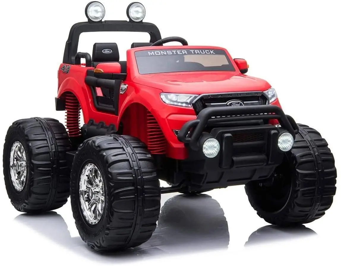 Ricco 12V Ford Ranger Licensed Monster Truck 4 Motors Kids Electric Ride On Car Ride-On Toys 1