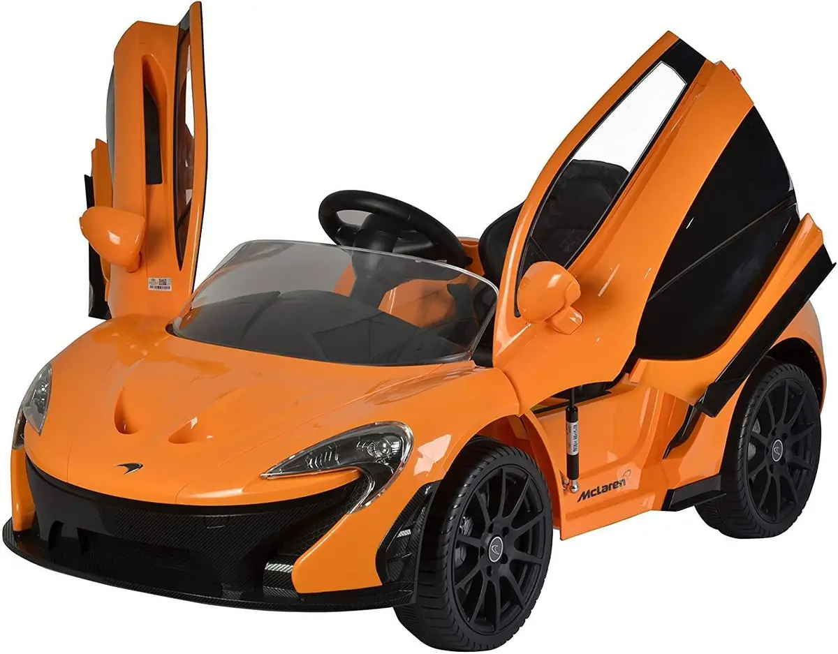 Ricco Mclaren P1 12V Battery Powered Kids Electric Ride-On Toy Car Orange Ride-On Toys 1