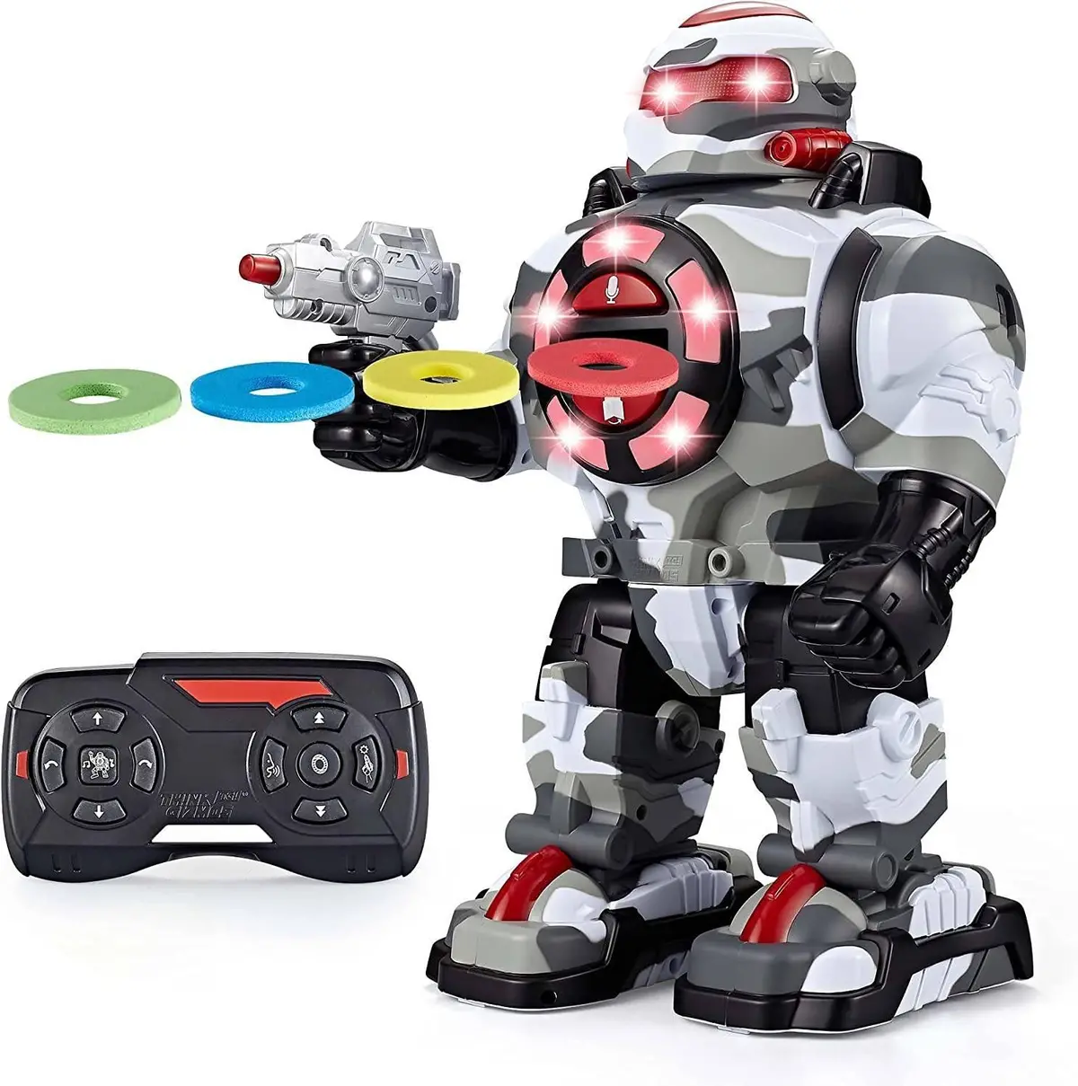 Roboshooter Remote Control Interactive Robot - White 1
