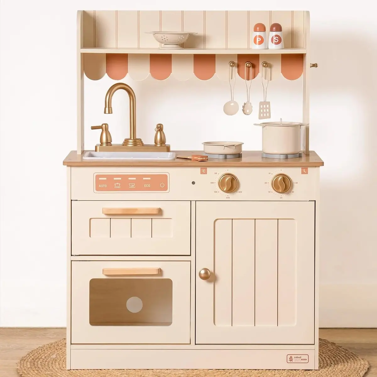 Robud Vintage Style Wooden Play Kitchen 1