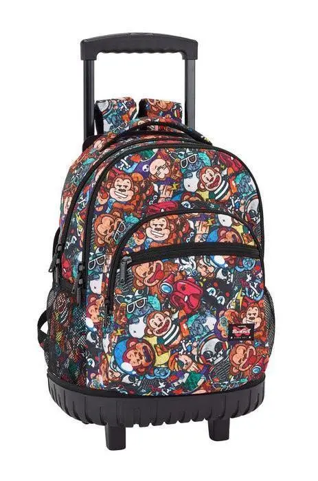 Safta Large Backpack With Wheels Compact Blackfit8 School 1