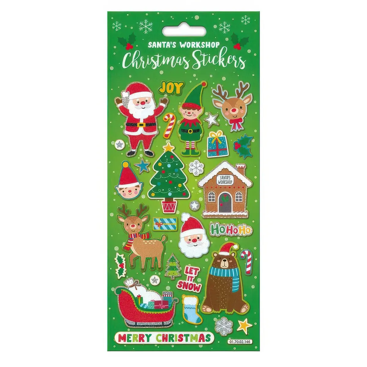 Santa's Workshop Christmas Foil Stickers Pack 1