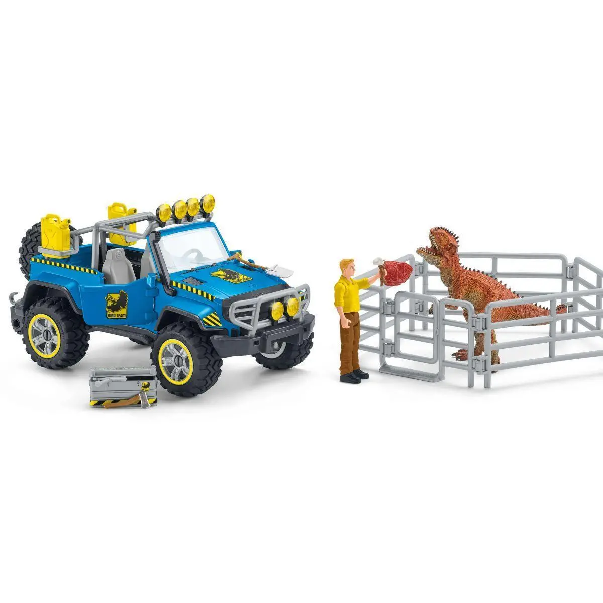 Schleich 41464 Off-Road Vehicle With Dino Outpost Playset 1