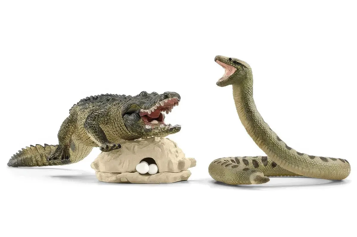 Schleich 42559 Wild Life Danger In The Swamp Figure Set 1
