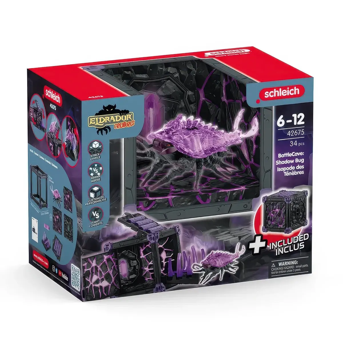 Schleich 42675 Eldrador Creatures Battlecave Shadow Bug Playset 1