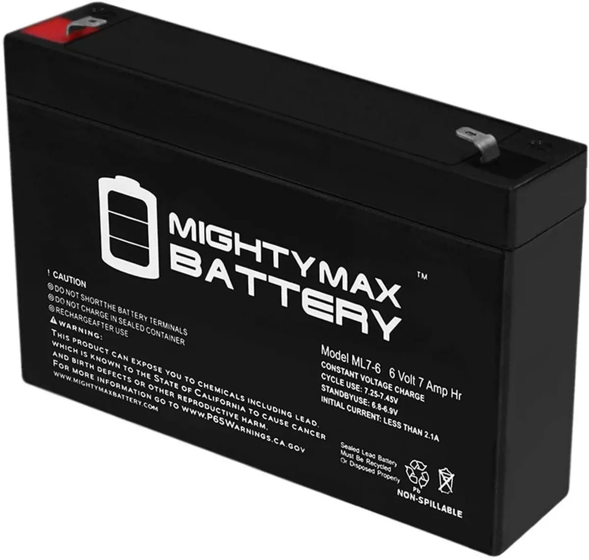 Toybox Sealed Lead Acid Battery 6V 7Ah Batteries 1