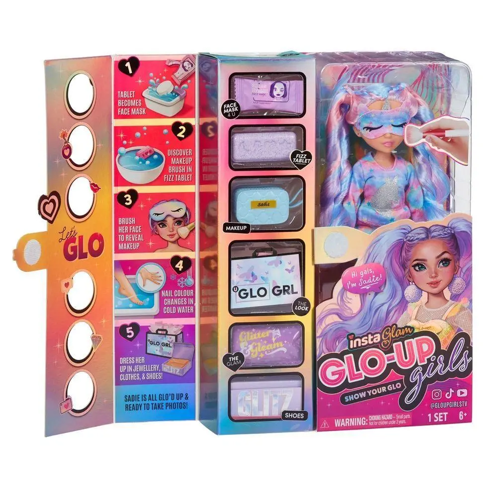 Shimmer 'N Sparkle Instaglam Glo-Up Girls Sadie 1