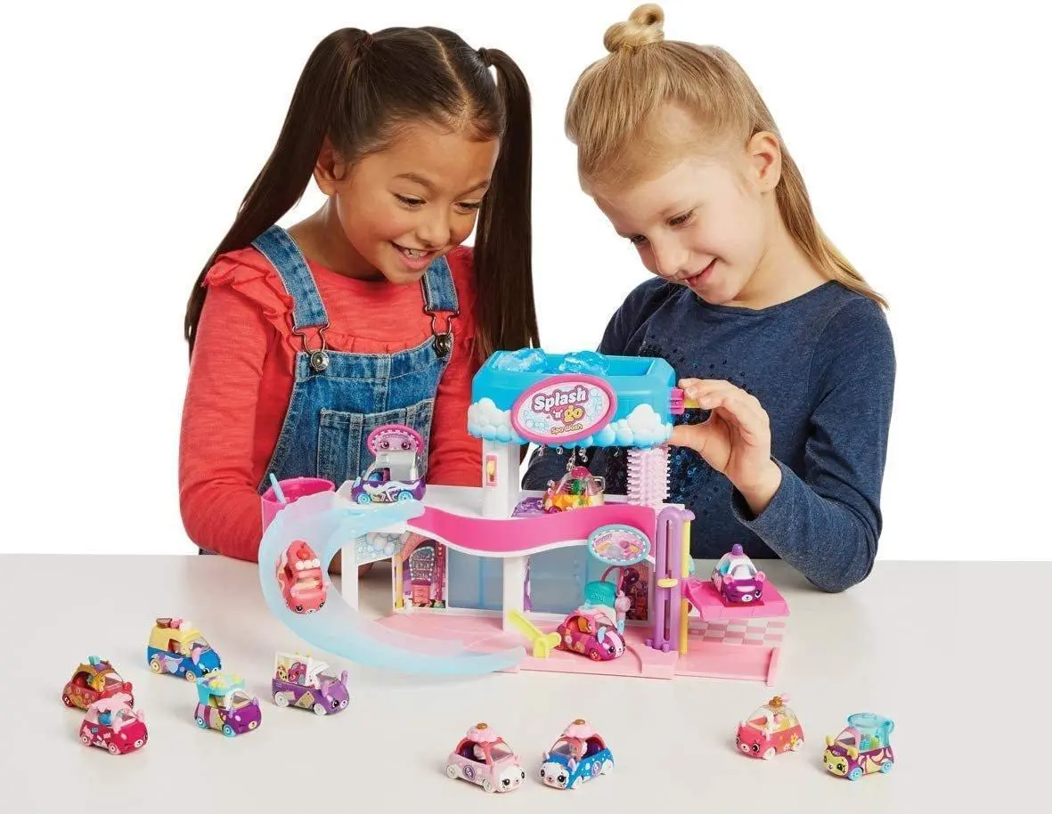 Shopkins Cutie Cars Toy, Splash 'N' Go Spa Wash Playset 1