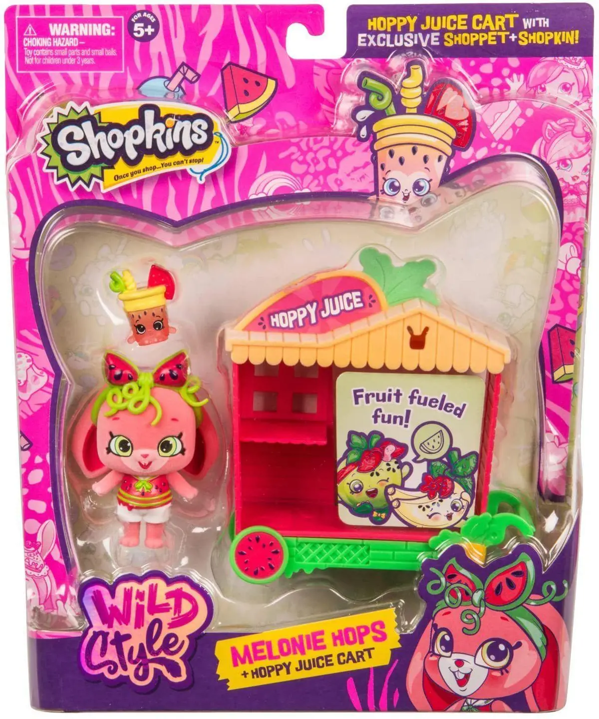 Shopkins Wild Style Juice Cart Shoppet Playset - Assortment 1