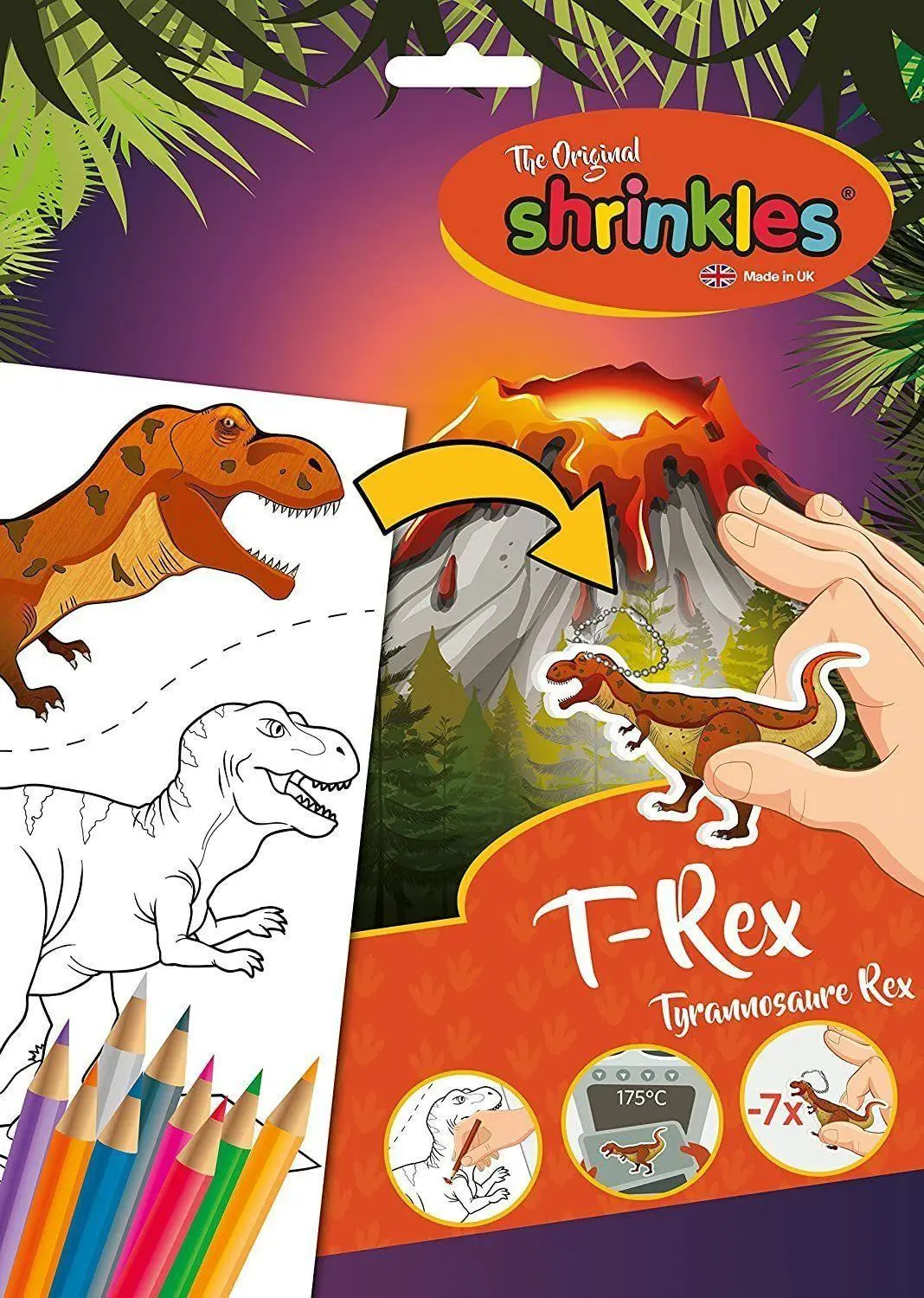 Shrinkles Wz082 Craft Kit Dinosaur T-Rex Arts & Crafts 1