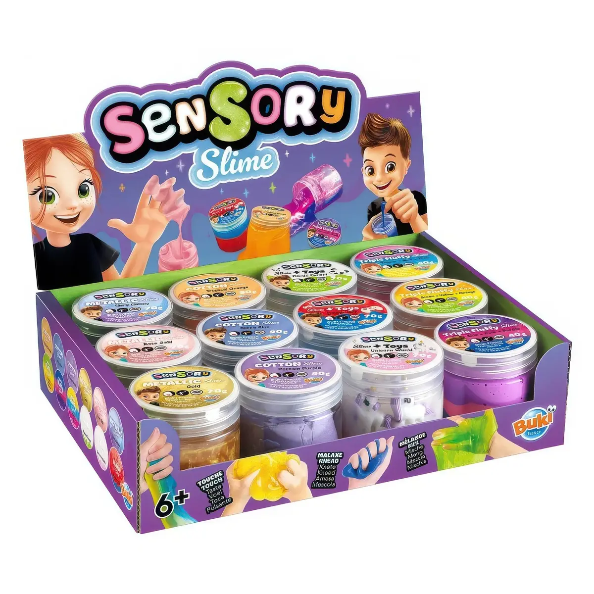 Buki Sensory Slime - Single Jar Assorted 1
