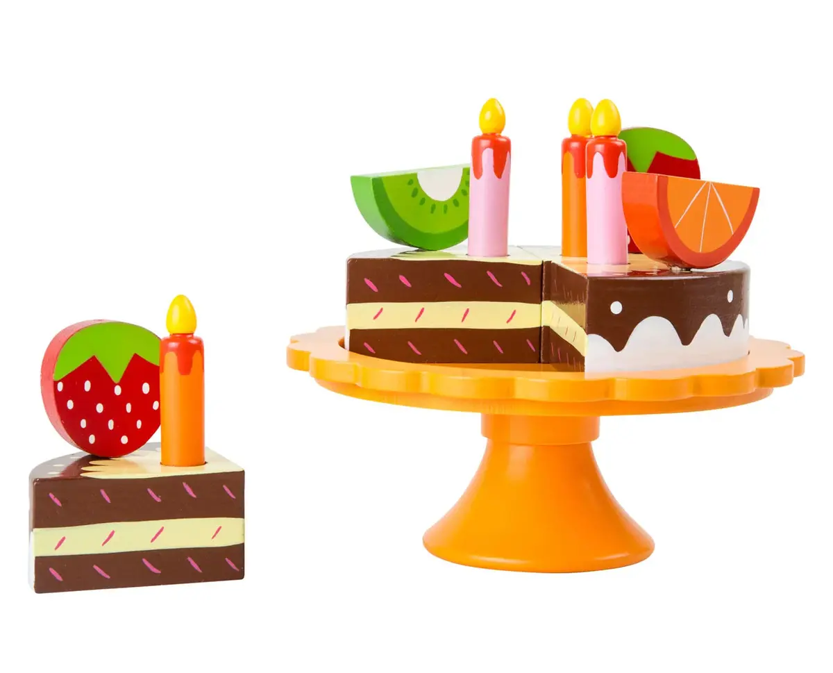 Small Foot Wooden Cutting And Play Food Birthday 1