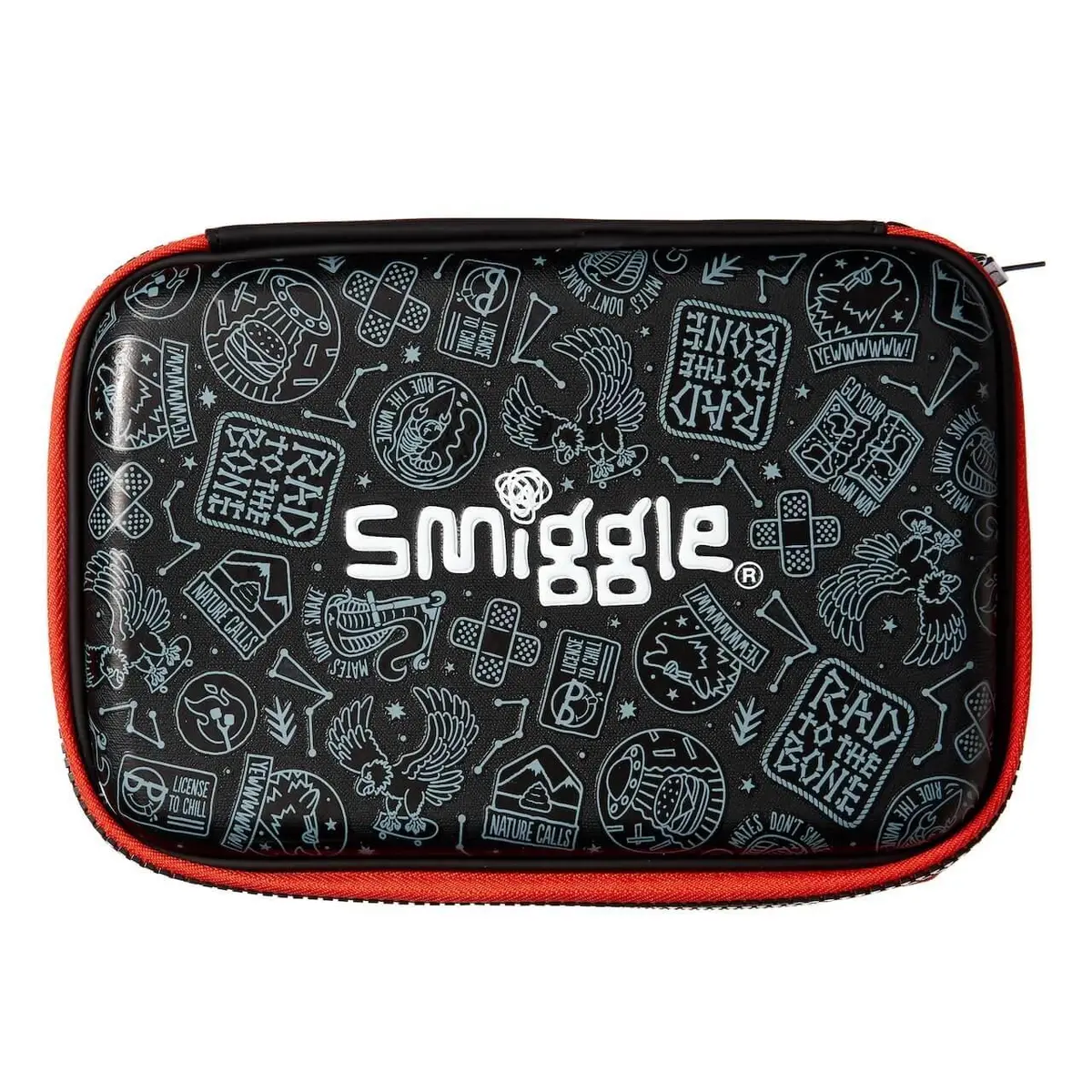 Smiggle 442885 Express Double Up Hardtop Pencil Case - Black 1