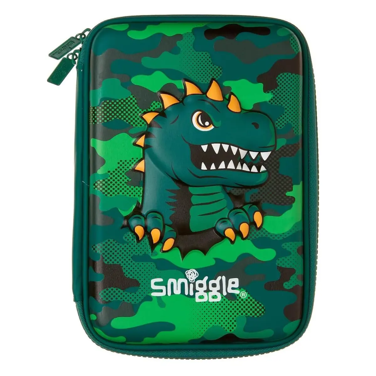 Smiggle Budz Character Hardtop Pencil Case Green 1