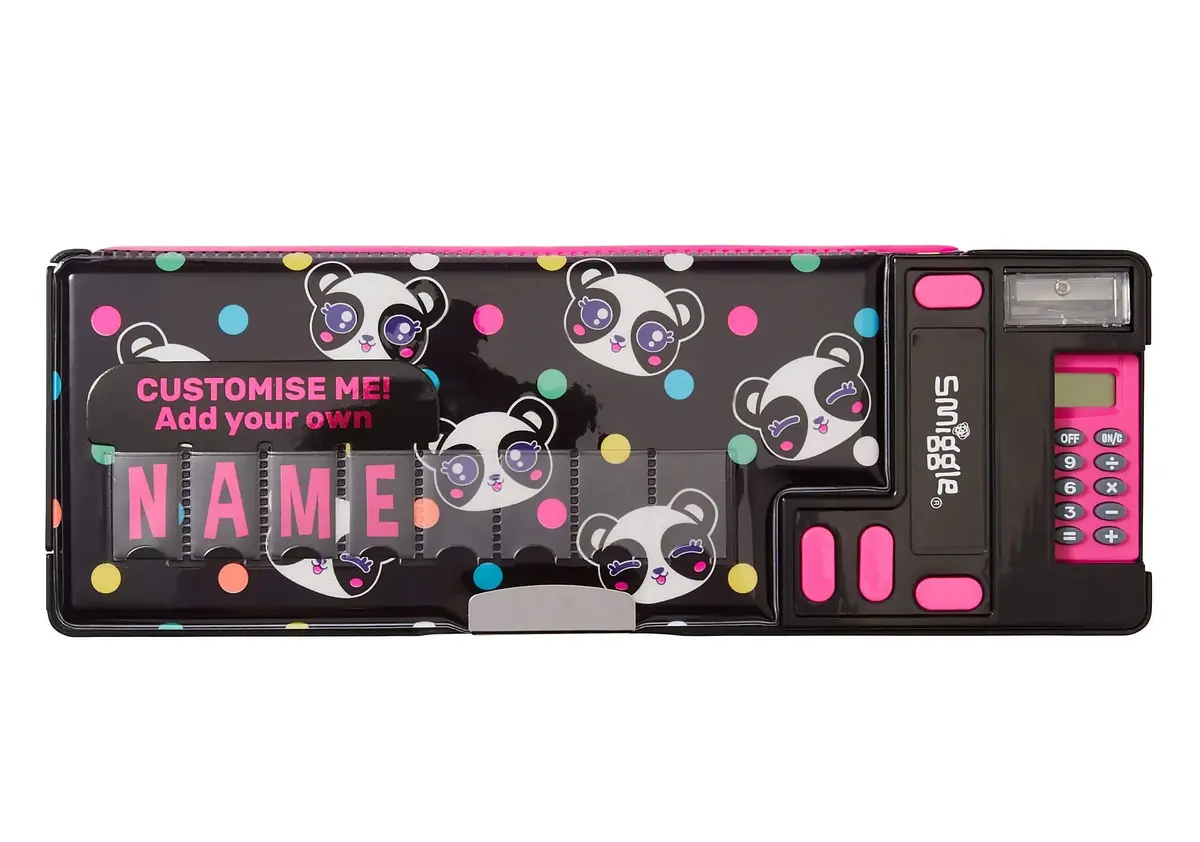 Smiggle Best Budz Pop Out Pencil Case - Black Mix 1