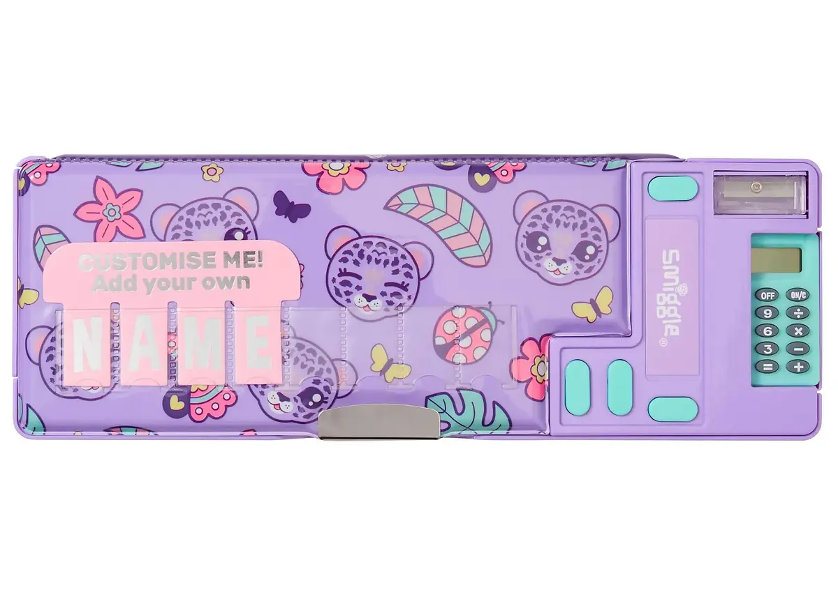 Smiggle Best Budz Pop Out Pencil Case - Lilac 1
