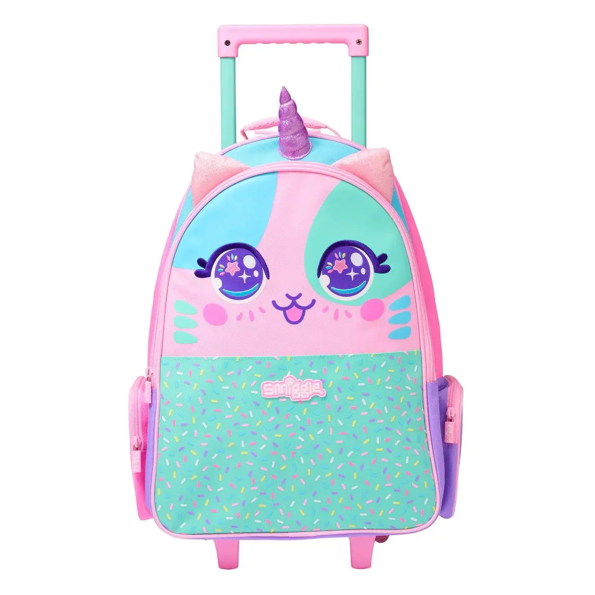 Smiggle Best Budz Trolley Backpack With Light-Up Wheels 1