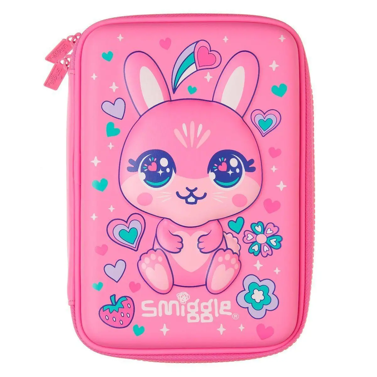 Smiggle Budz Character Hardtop Pencil Case, Pink 1