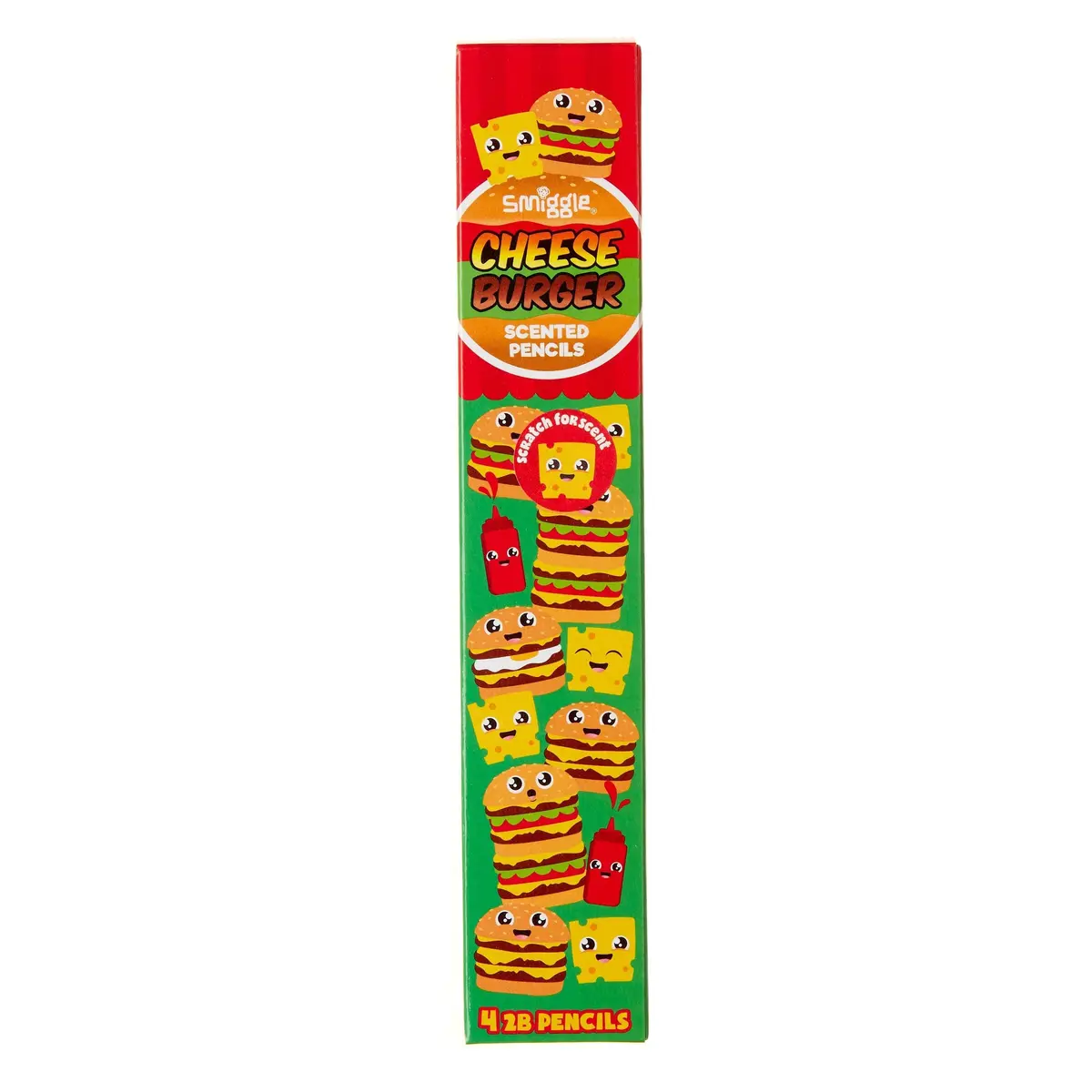 Smiggle Cheese Burger Pencils 6 Pack 1