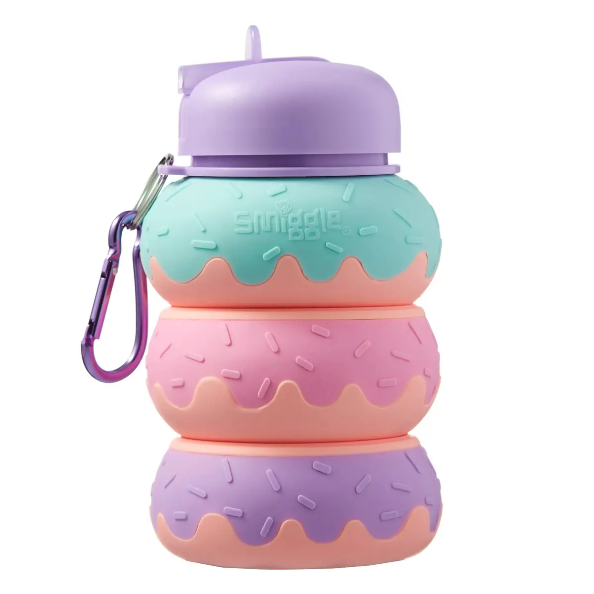 Smiggle Doughnut Silicone Squash Drink Bottle 1