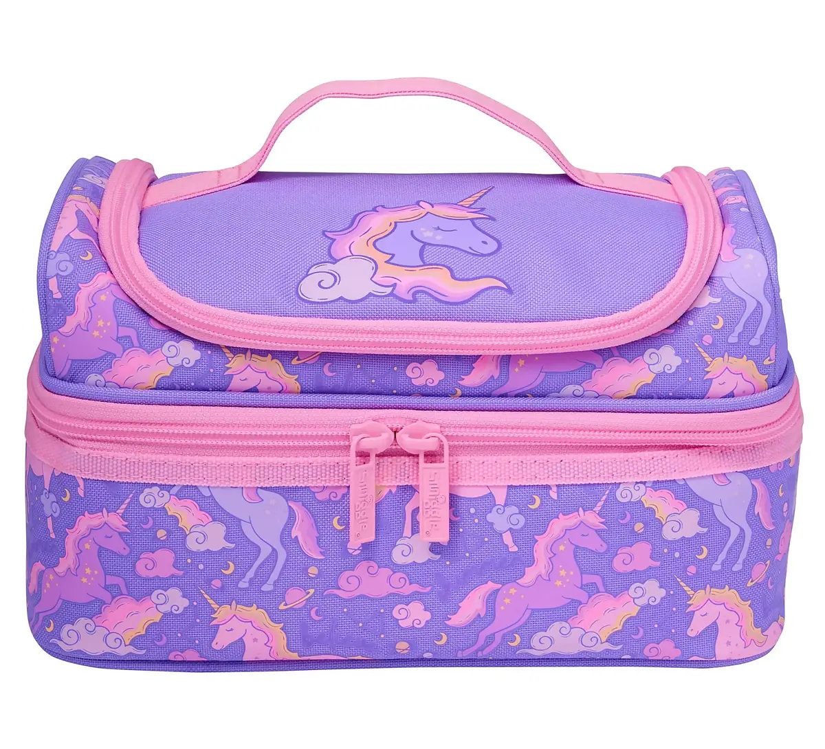 Smiggle Eclipse Double Decker Lunchbox- Lilac 1