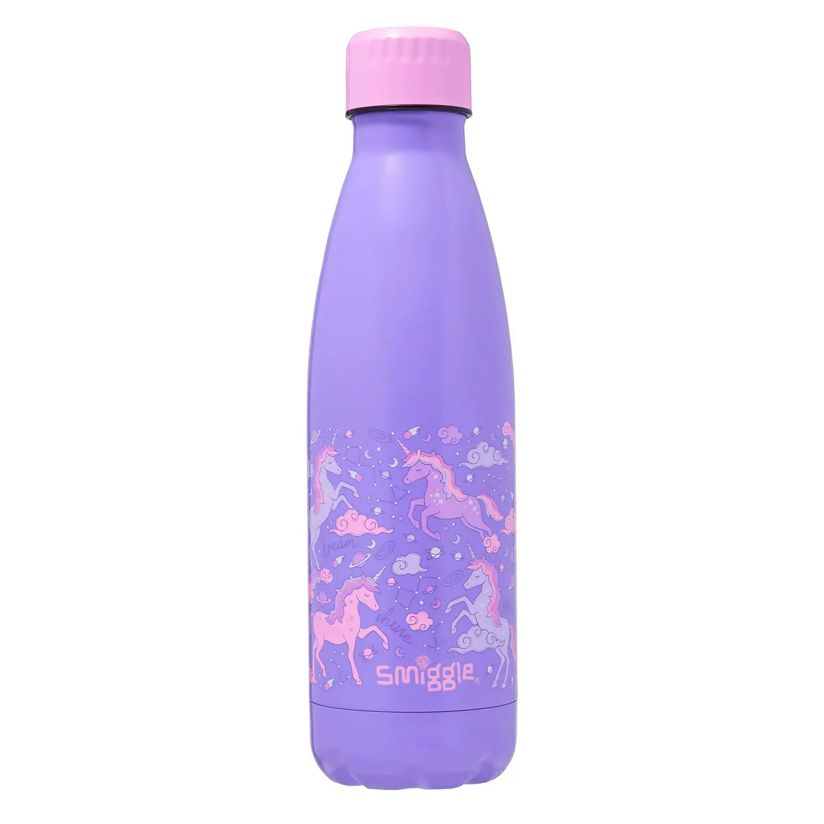 Smiggle Eclipse Wonder Insulated Stainless-Steel Drink Bottle 480Ml - Lilac 1