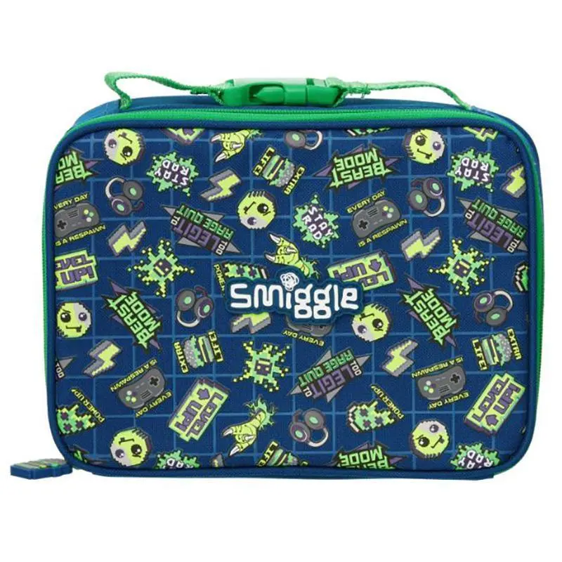 Smiggle Express & Explore Square Lunch Box - Navy 1