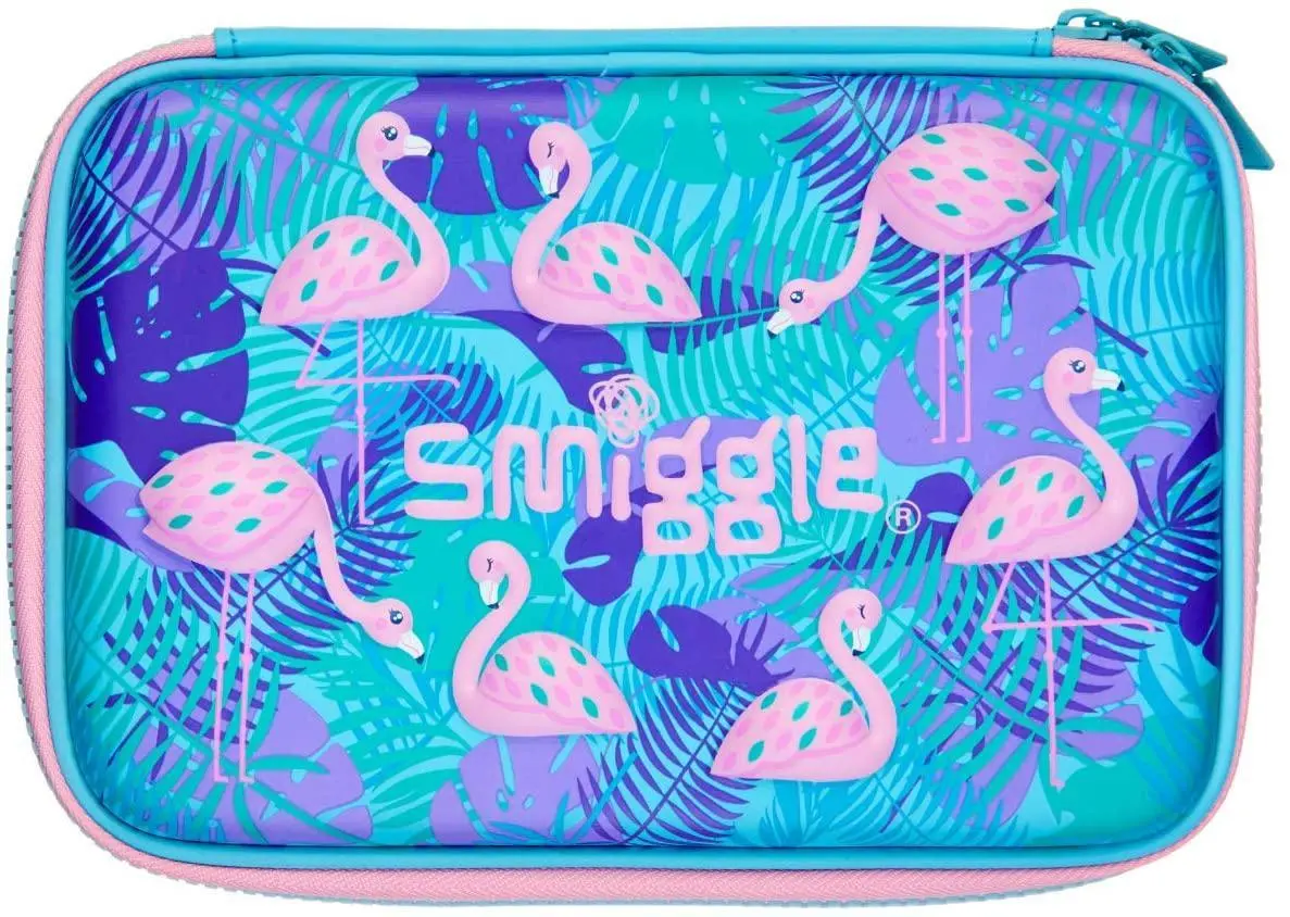 Smiggle Flamingo Hardtop Pencil Case 1