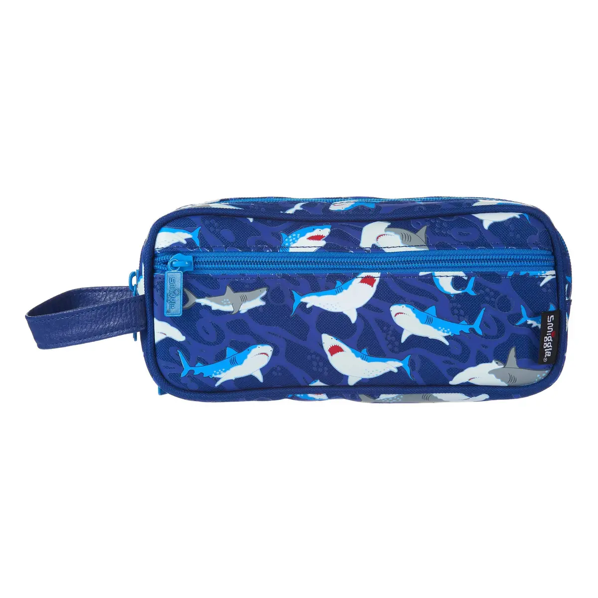 Smiggle Flow 3 In 1 Pencil Case - Blue/White 1
