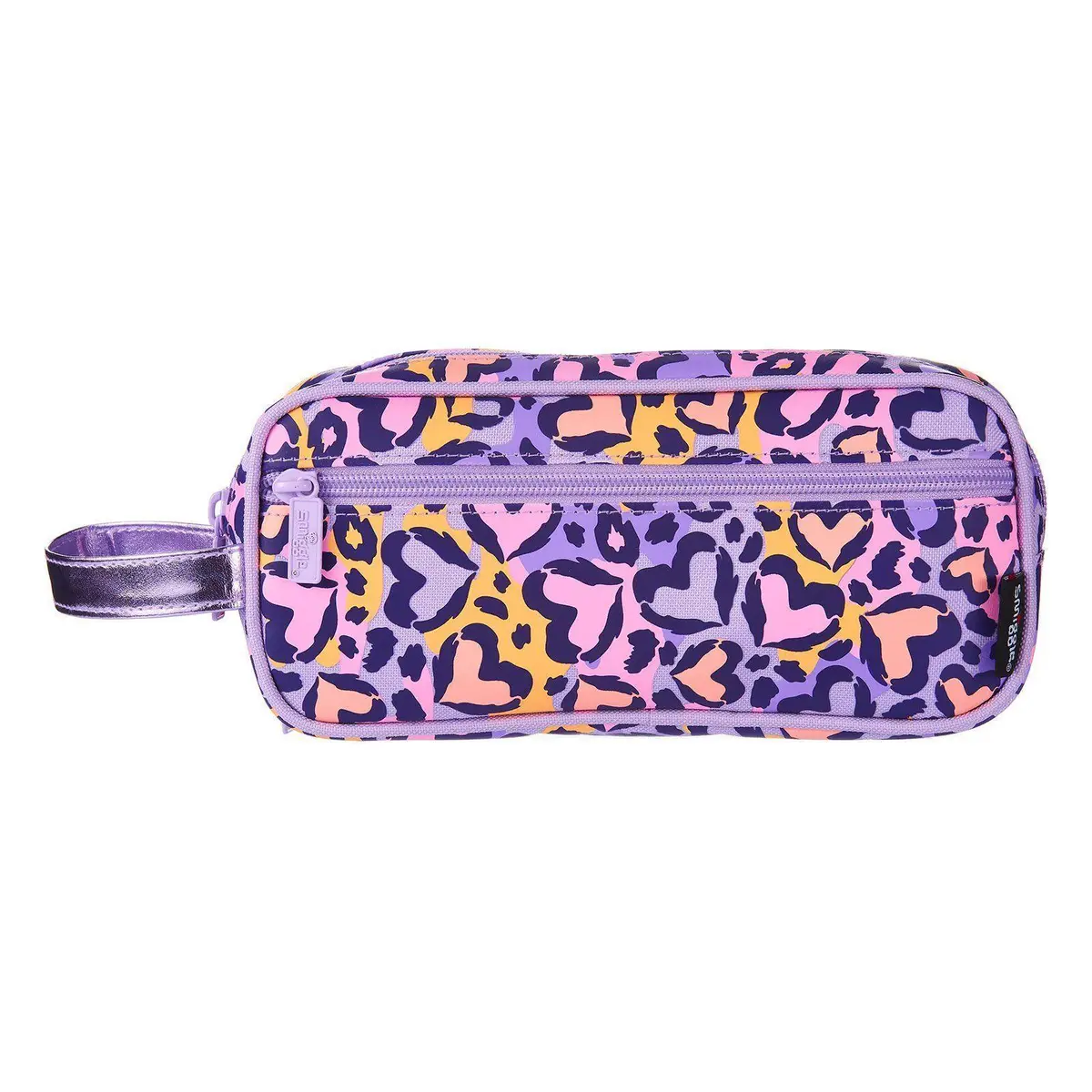Smiggle Flow 3 In 1 Pencil Case - Lilac/Orange 1