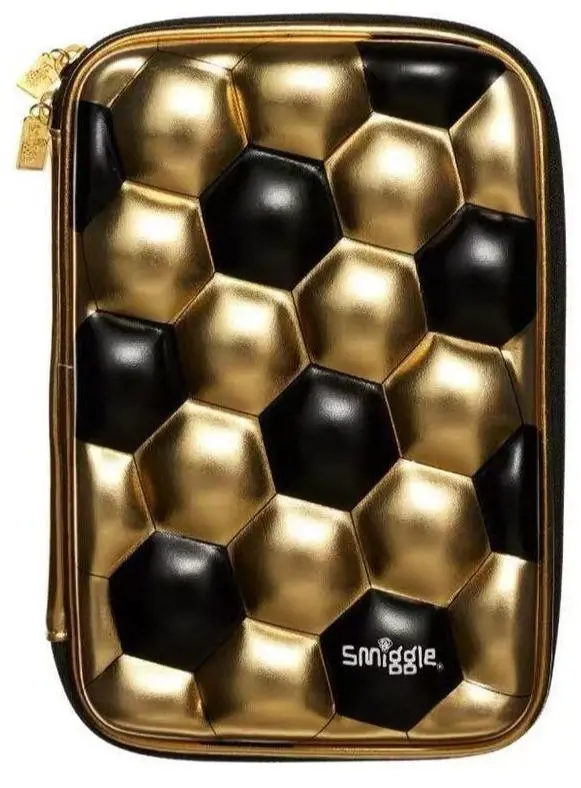 Smiggle Gold Hardtop Pencil Case - Black 1