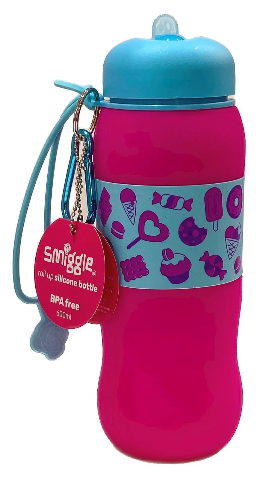 Smiggle Golly Silicone Roll Up Drink Bottle 1
