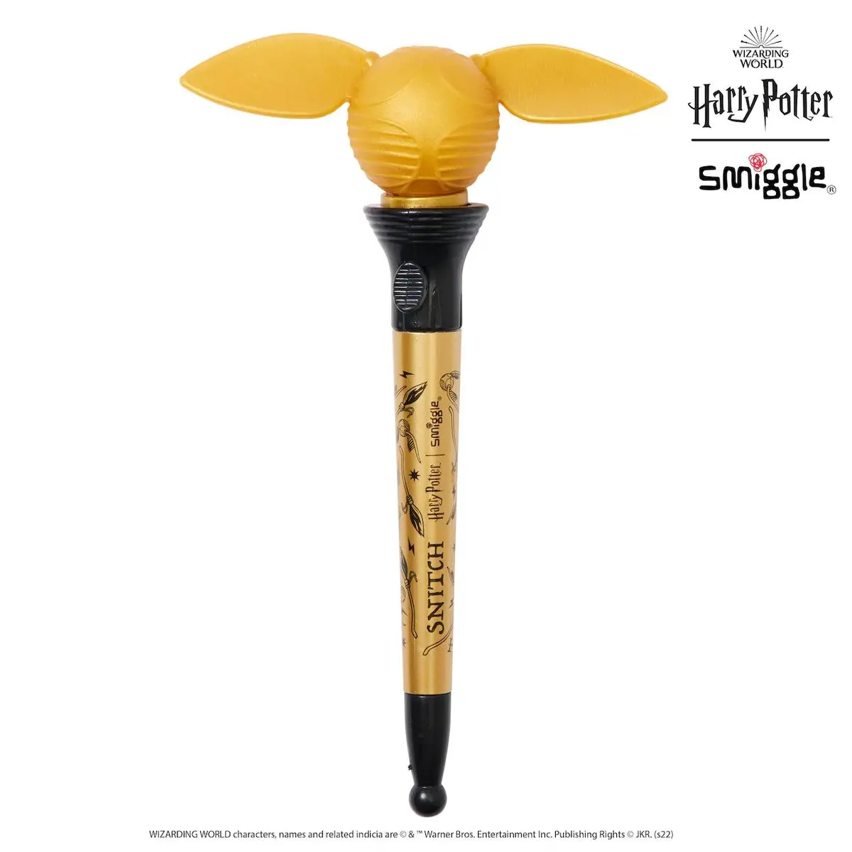 Smiggle Harry Potter Novelty Pop Pen - Gold 1