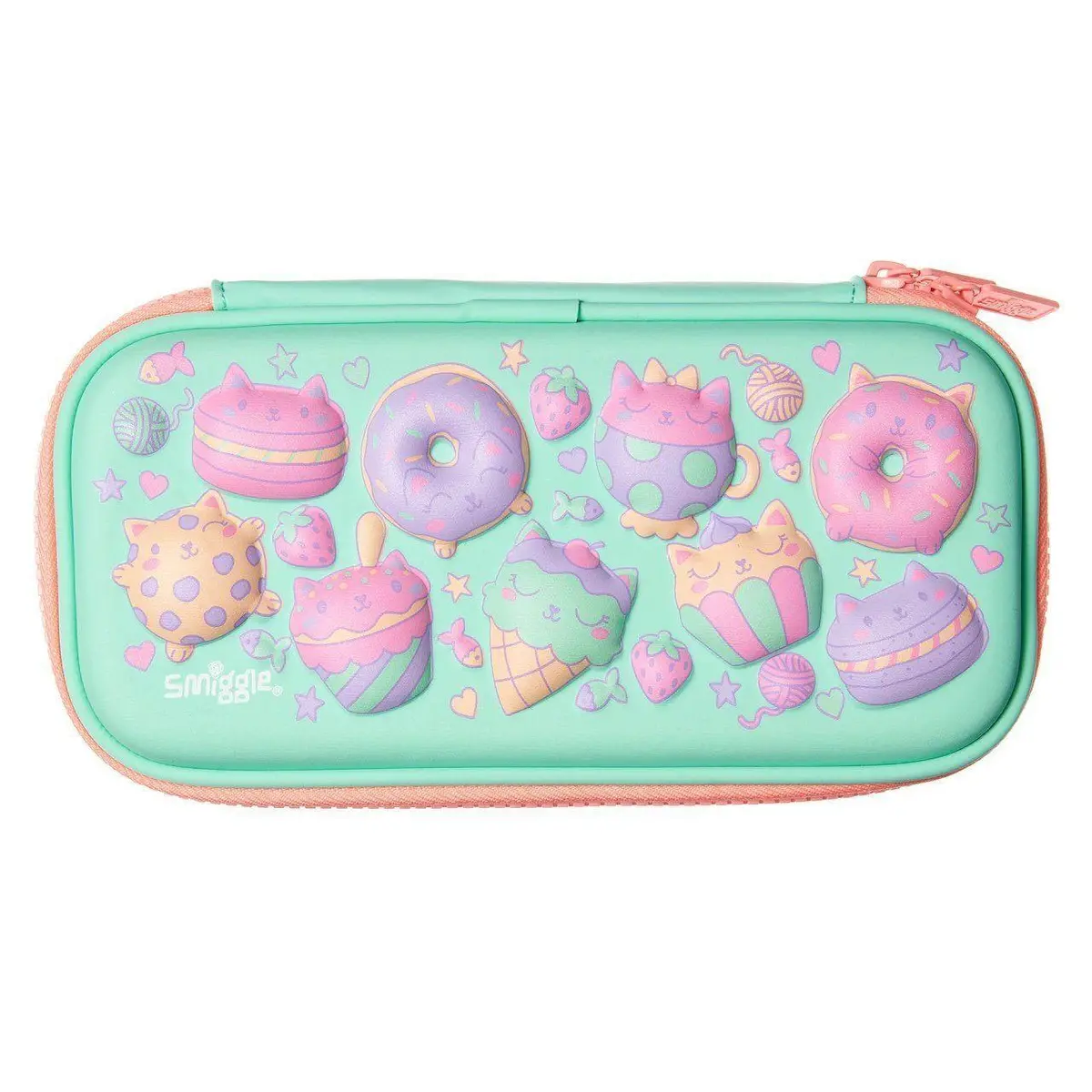 Smiggle Live Small Hardtop Pencil Case, Mint 1