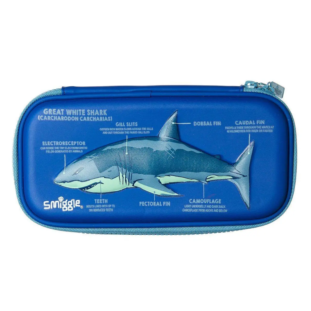 Smiggle Live Small Hardtop Pencil Case, Navy 1