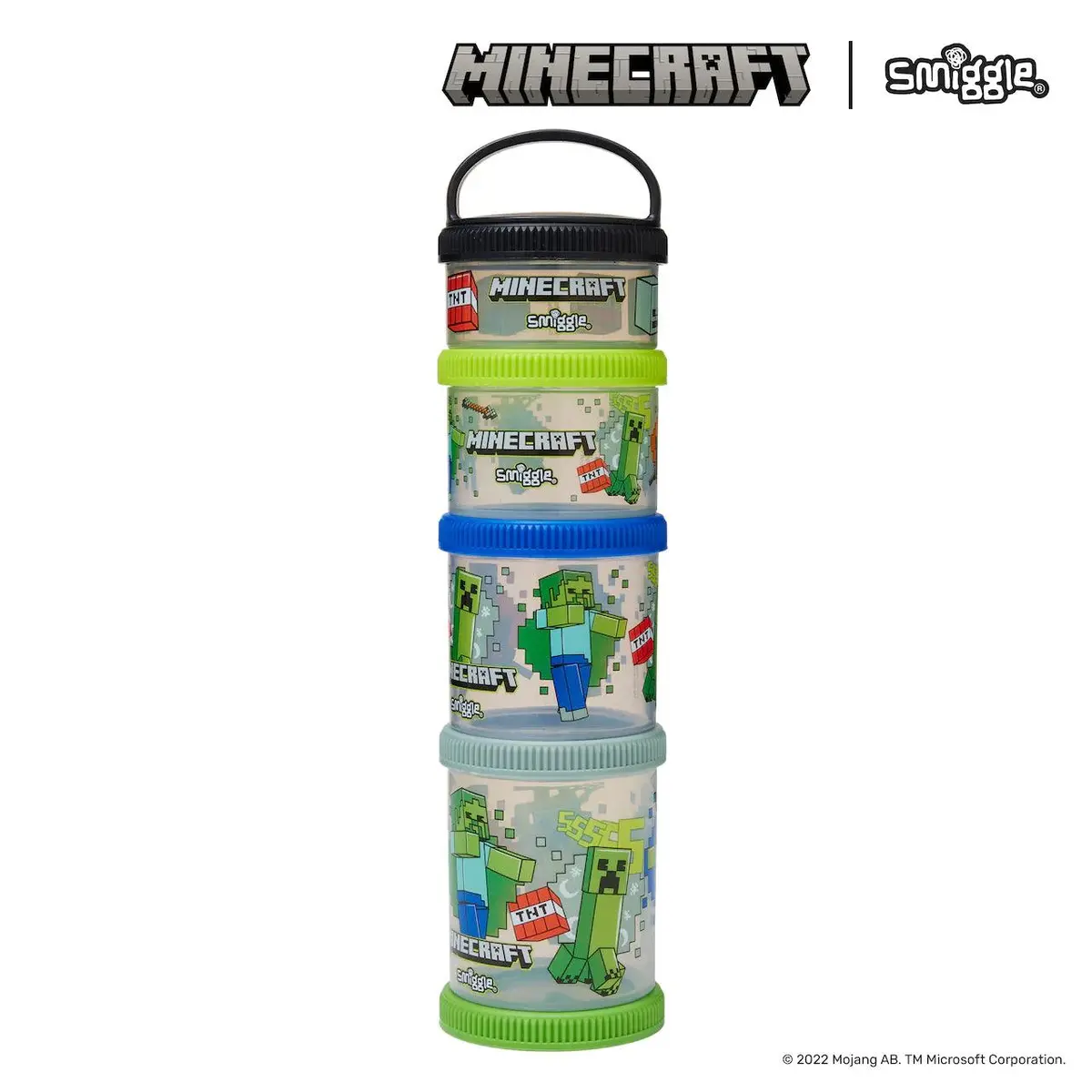 Smiggle Minecraft Snack & Stack Containers 1